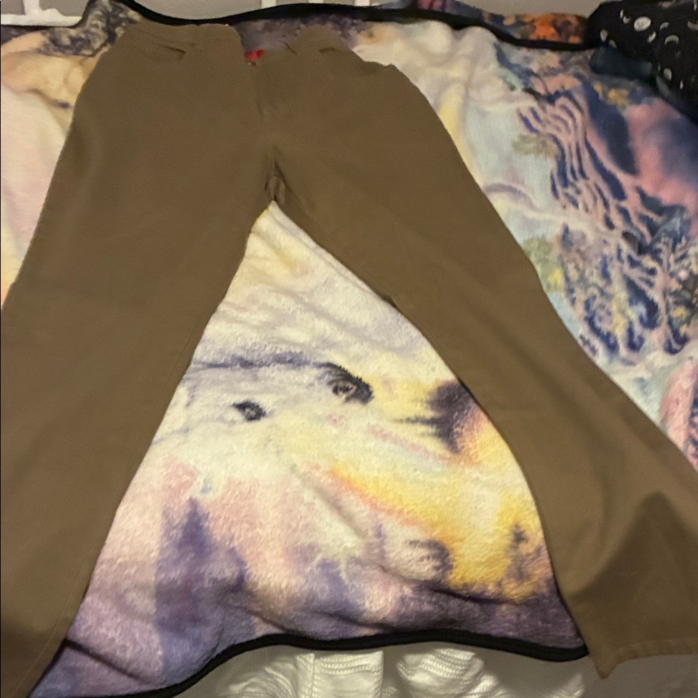 Gloria Vanderbilt Classic Brown Chinos